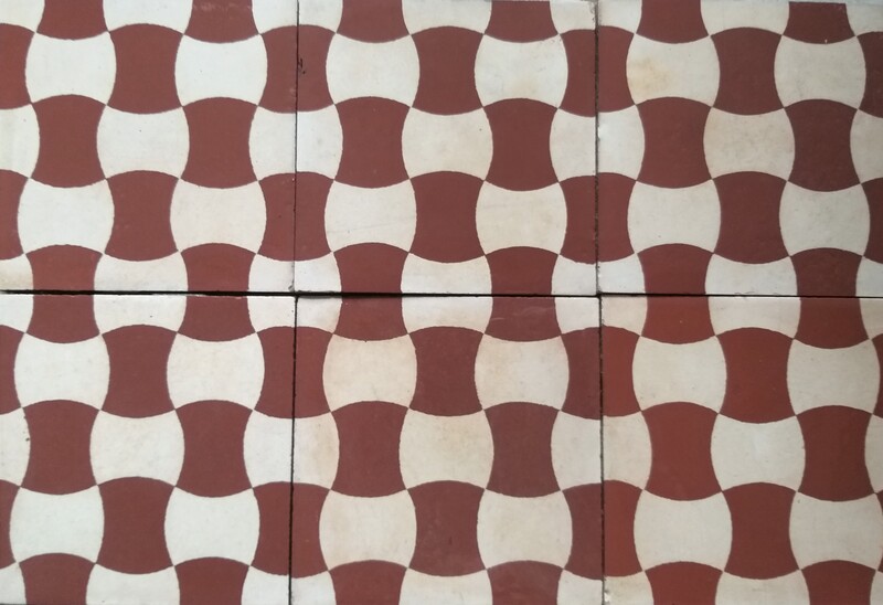 Old pattern cementtiles, period 1900-1920